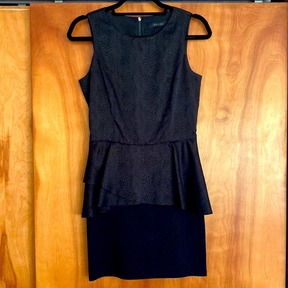 Black Peplum Dress
